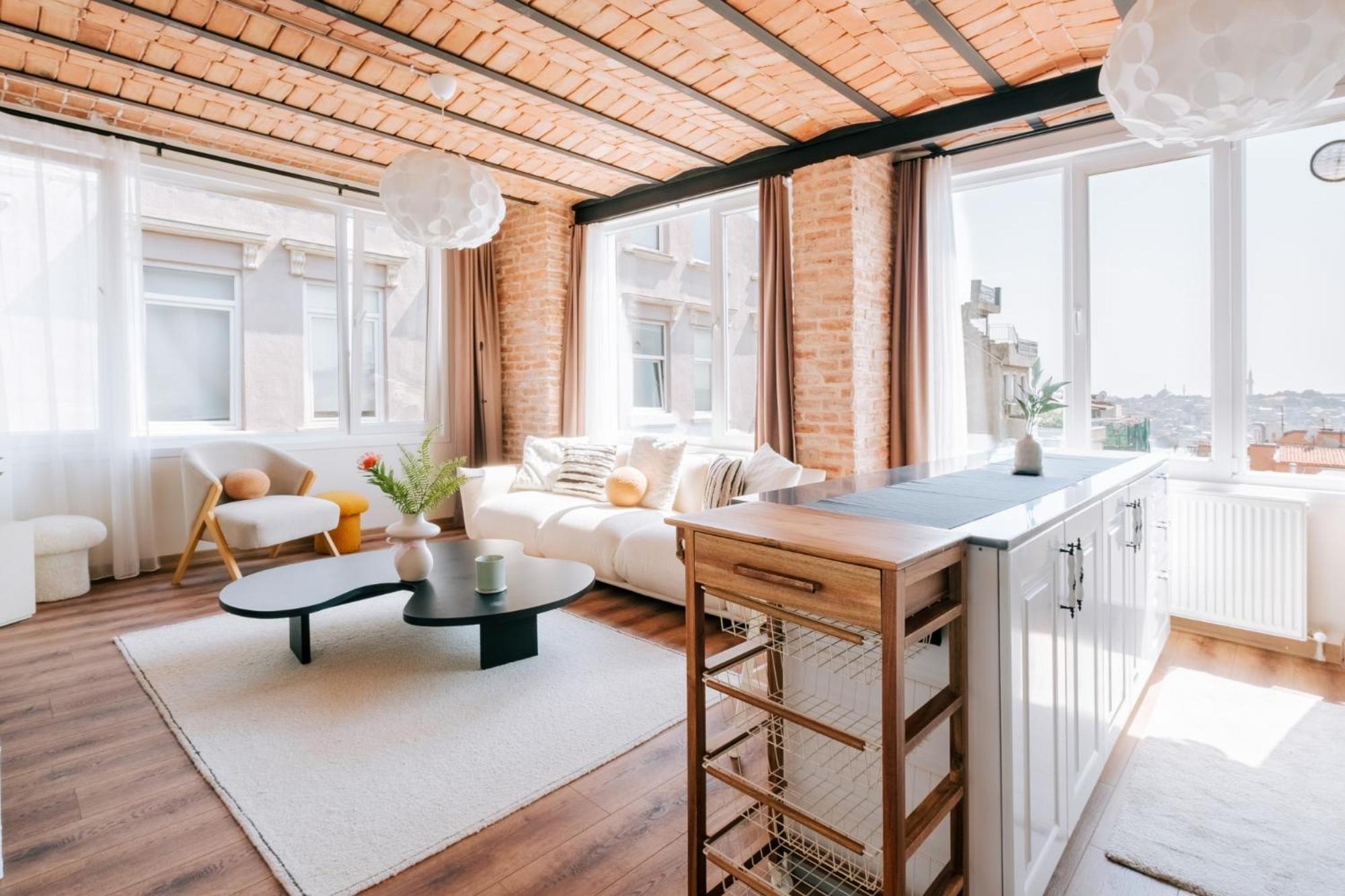 Апартаменты Flat W City View Near Galata Tower In Istiklal Ave Стамбул Экстерьер фото