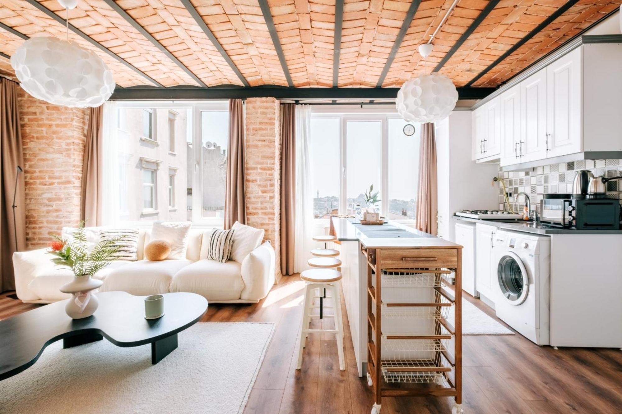 Апартаменты Flat W City View Near Galata Tower In Istiklal Ave Стамбул Экстерьер фото